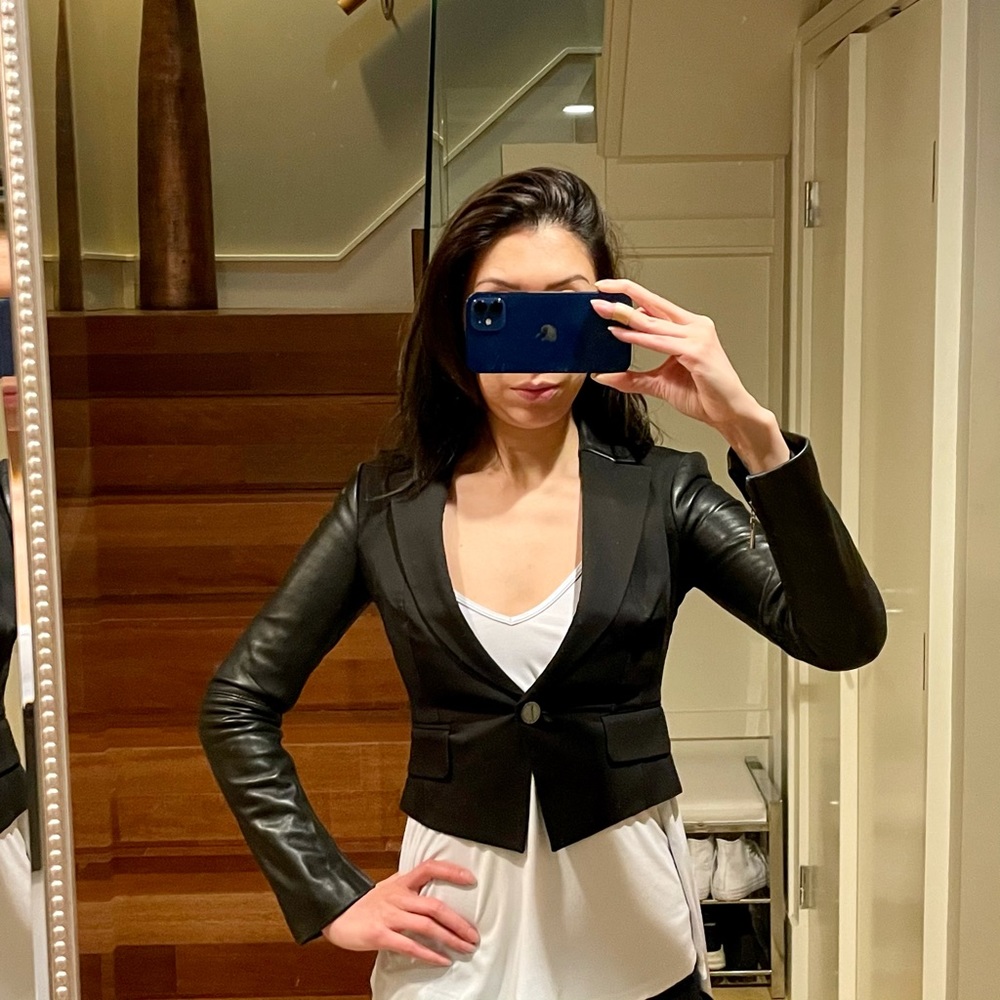 COPY - Vintage Leather Blazer Jacket